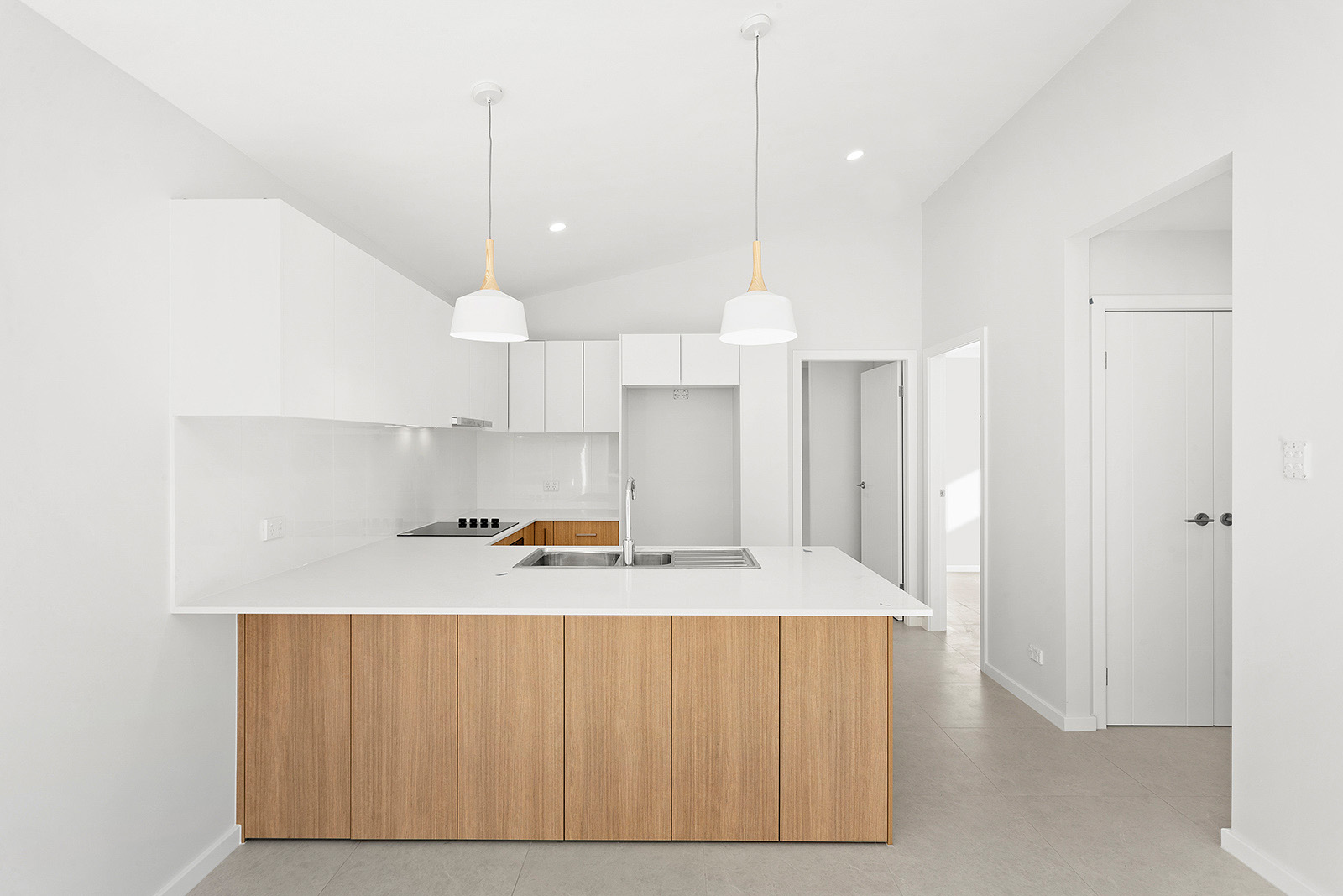 light and airy kitchen in small space